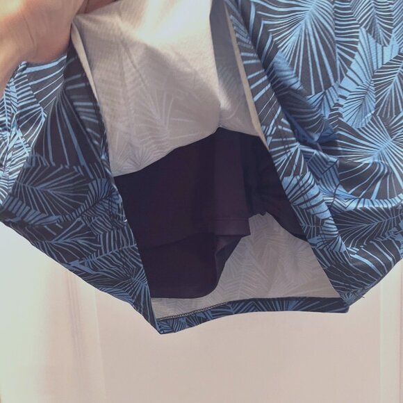 Court Haley-Women's Sports Blue Tropical Skort-Gold/Tennis-Pull On -Sz. Large - Picture 8 of 12